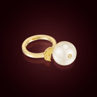 Floating Pearl RingAnne Baker