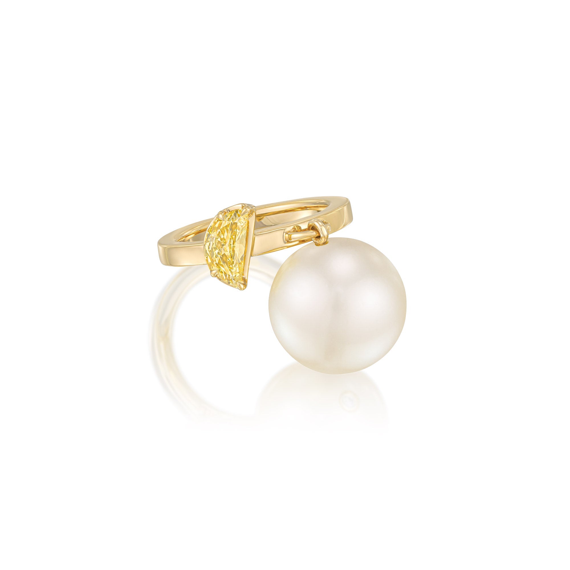 Floating Pearl RingAnne Baker