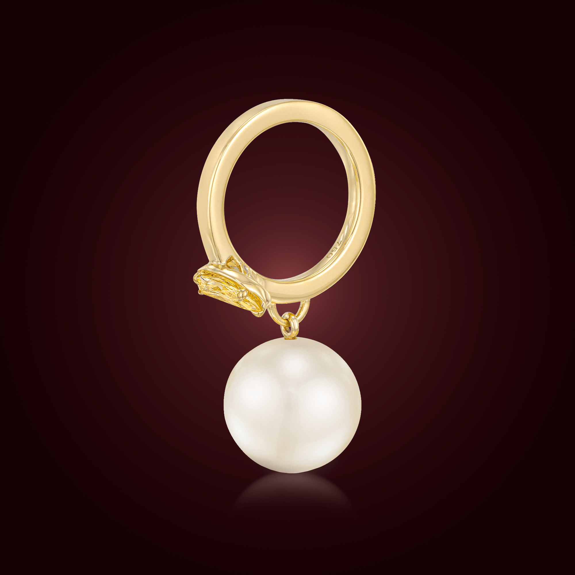 Floating Pearl RingAnne Baker