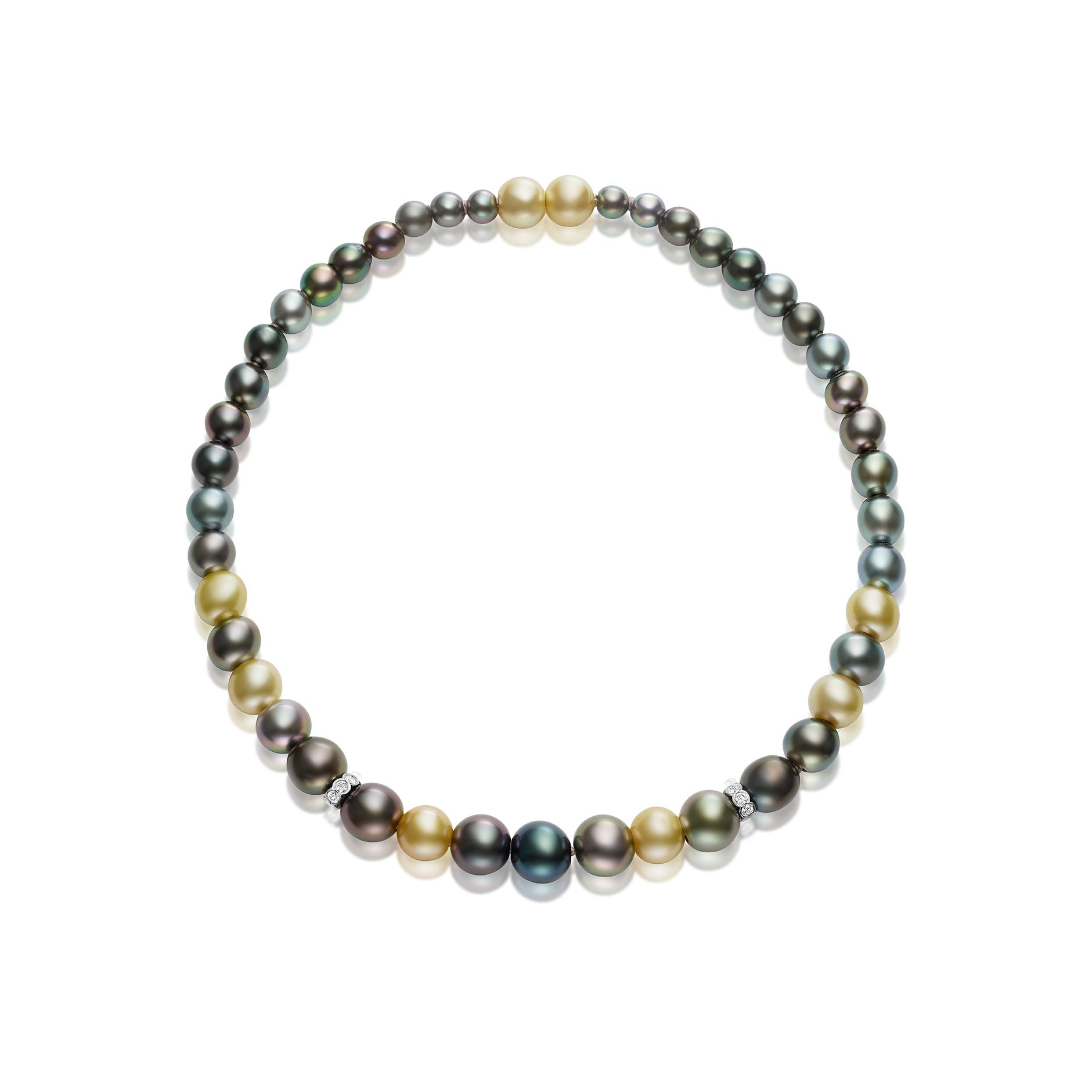 Mixed South Sea Tahitian Pearl Collier - ANNE BAKERMixed South Sea Tahitian Pearl CollierANNE BAKER