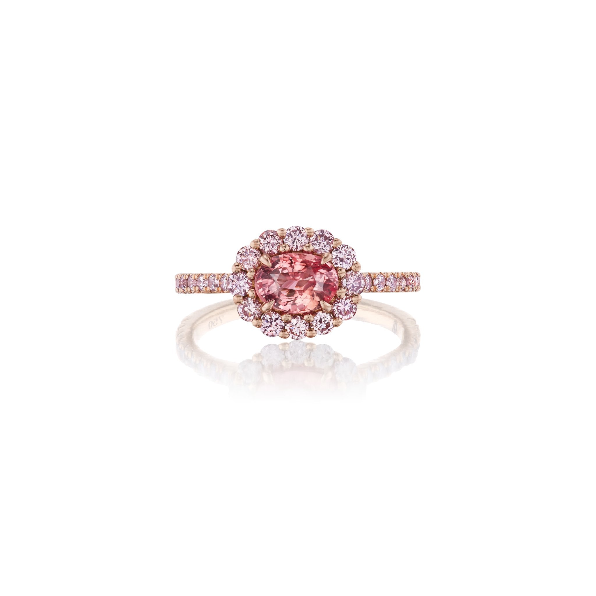 Pink Diamond and Padparadscha Sapphire Collector's StackAnne Baker