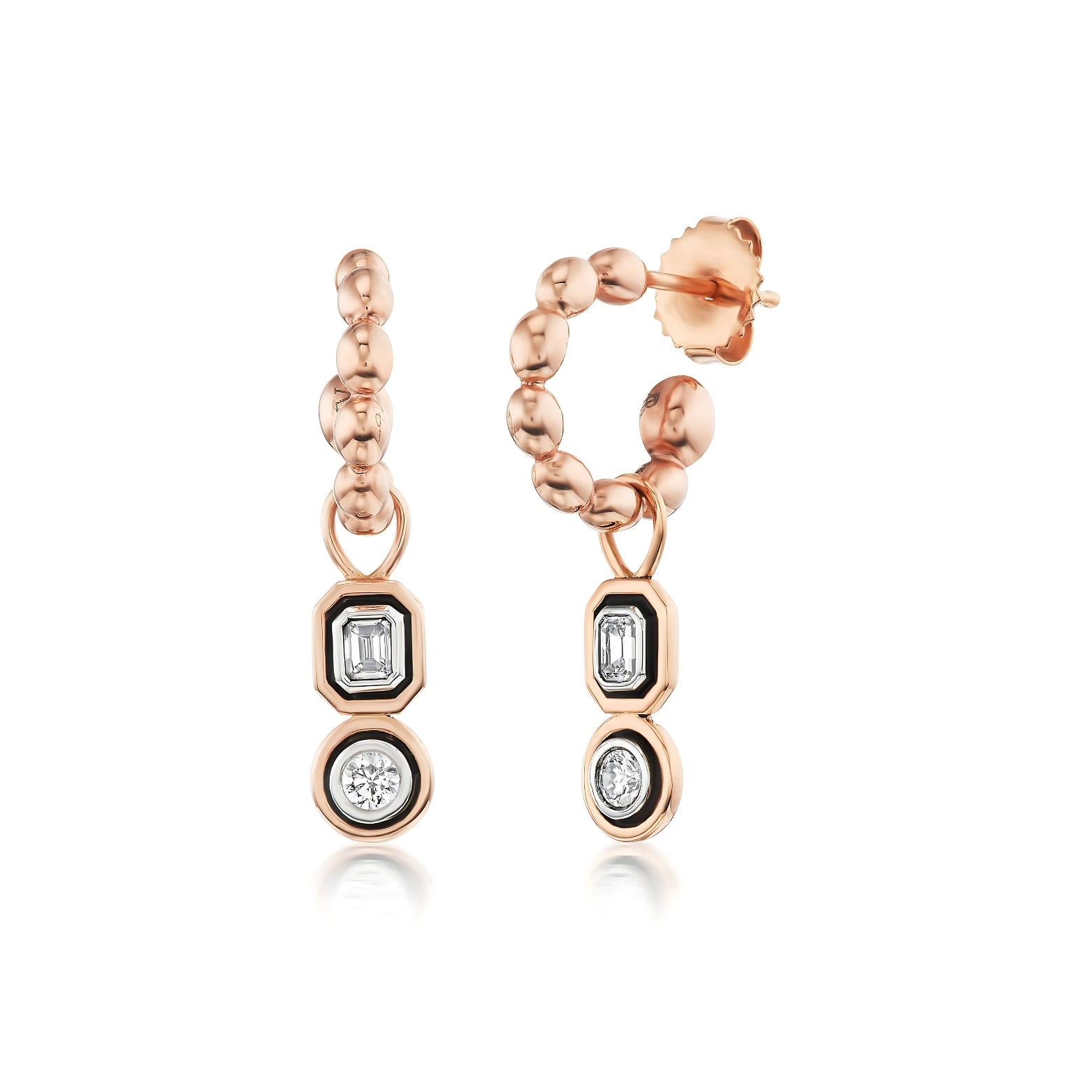 Splash Signature Hoop Petite with Mixed DiamondsAnne Baker