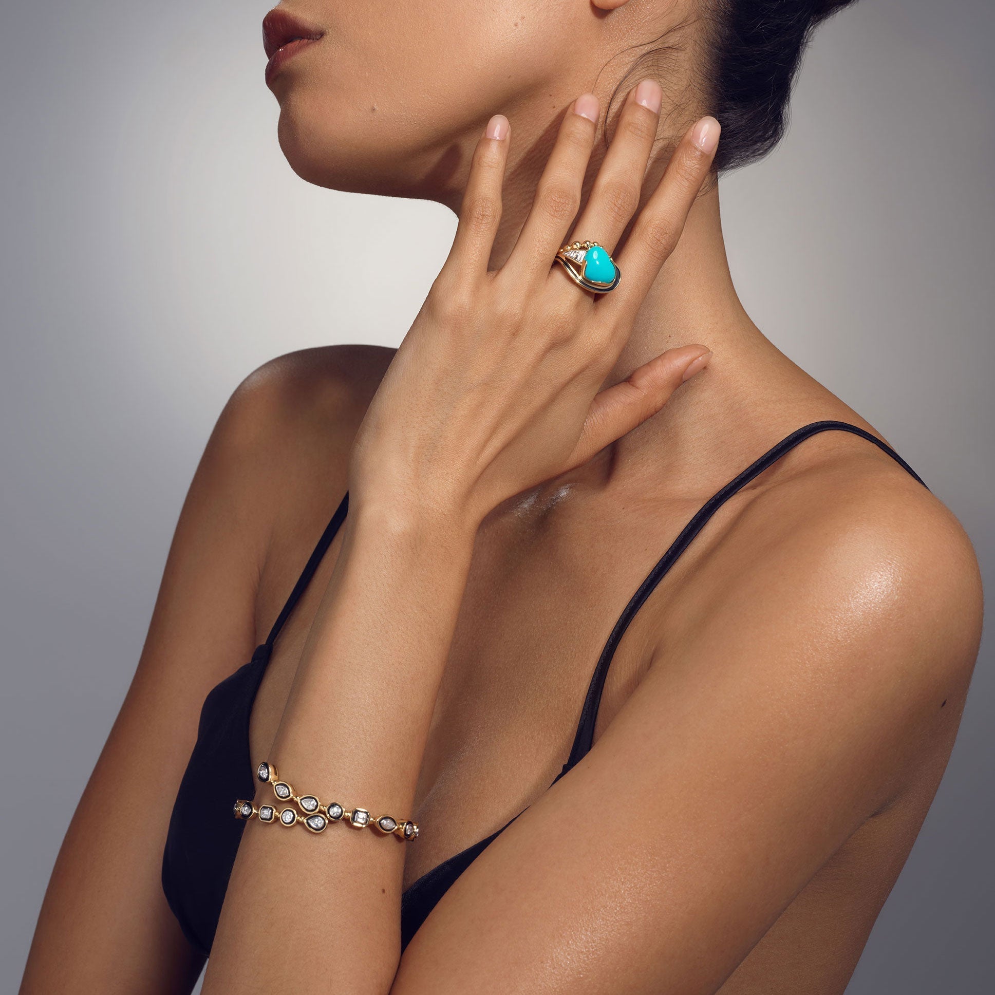 Diamond Serpent BangleAnne Baker