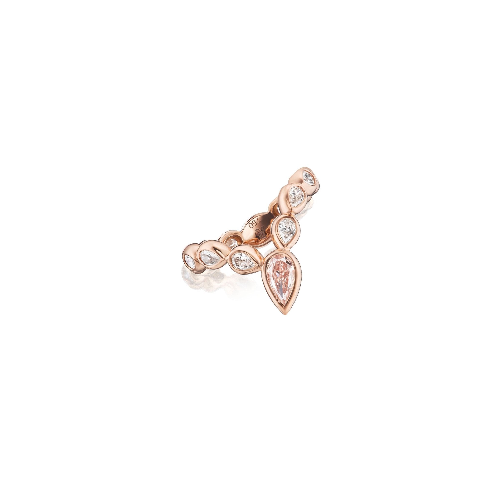 PINK DIAMOND HEAD SERPENT RING - ANNE BAKERPINK DIAMOND HEAD SERPENT RINGANNE BAKER