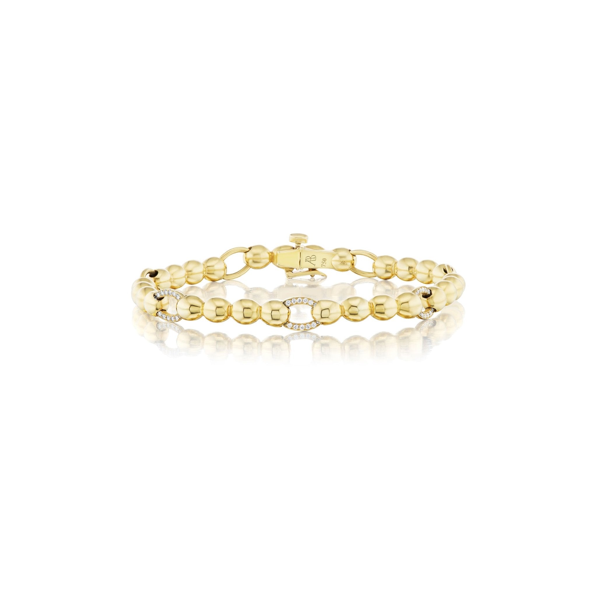 SIGNATURE LINK BRACELET WITH MICRO-PAVÉ DIAMONDS - ANNE BAKERSIGNATURE LINK BRACELET WITH MICRO-PAVÉ DIAMONDSANNE BAKER