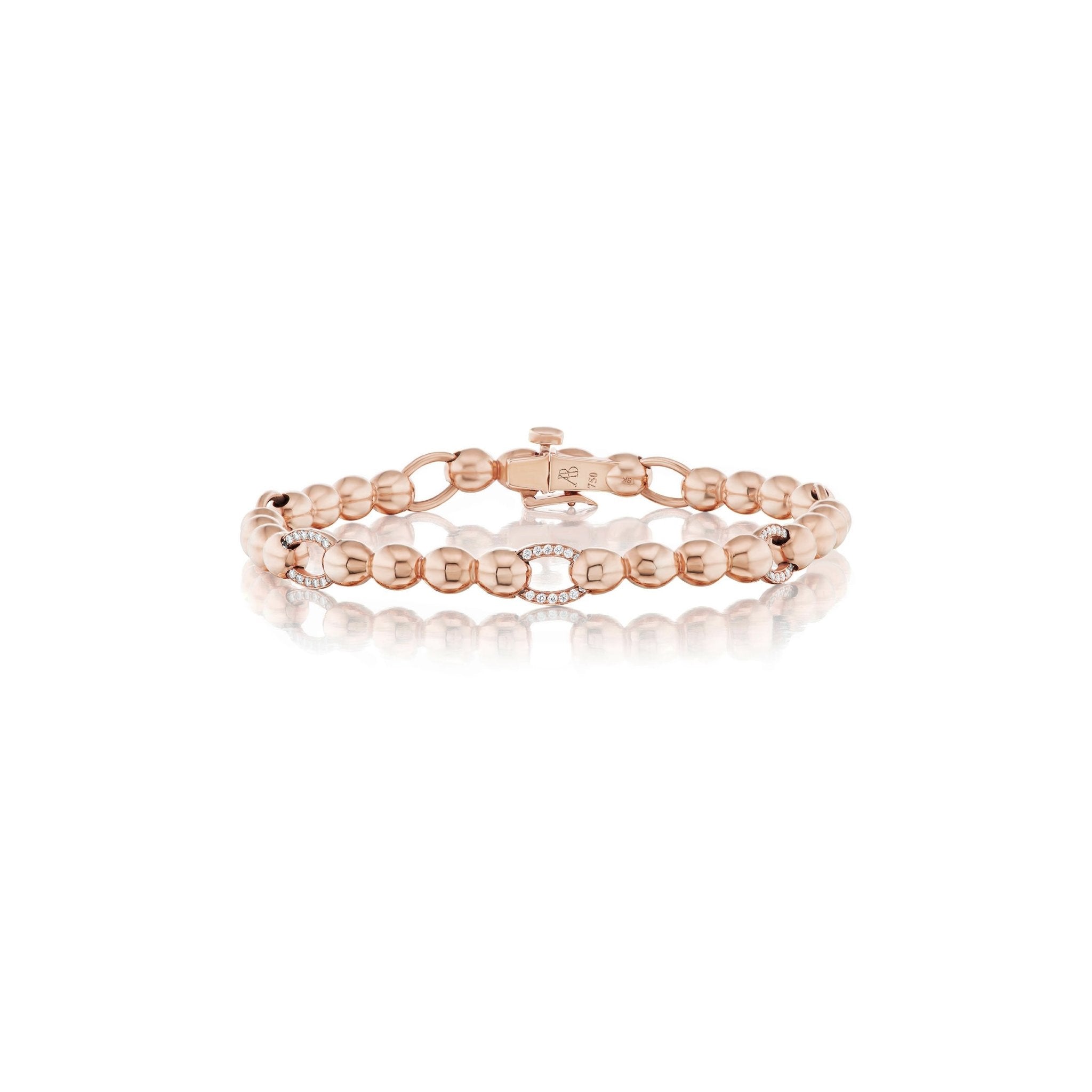 Signature Link Bracelet with Micro-Pavé DiamondsAnne Baker