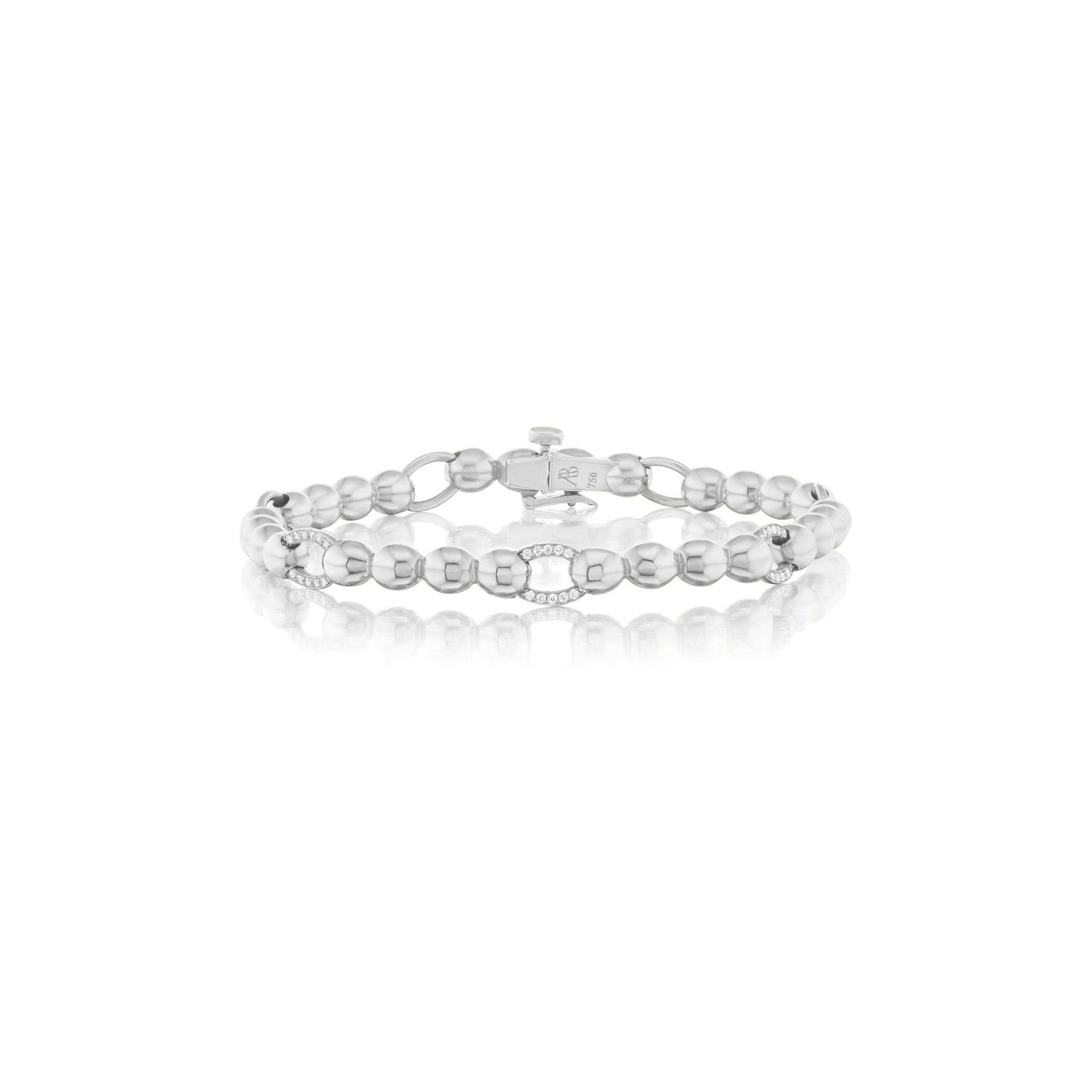 Signature Link Bracelet with Micro-Pavé DiamondsAnne Baker