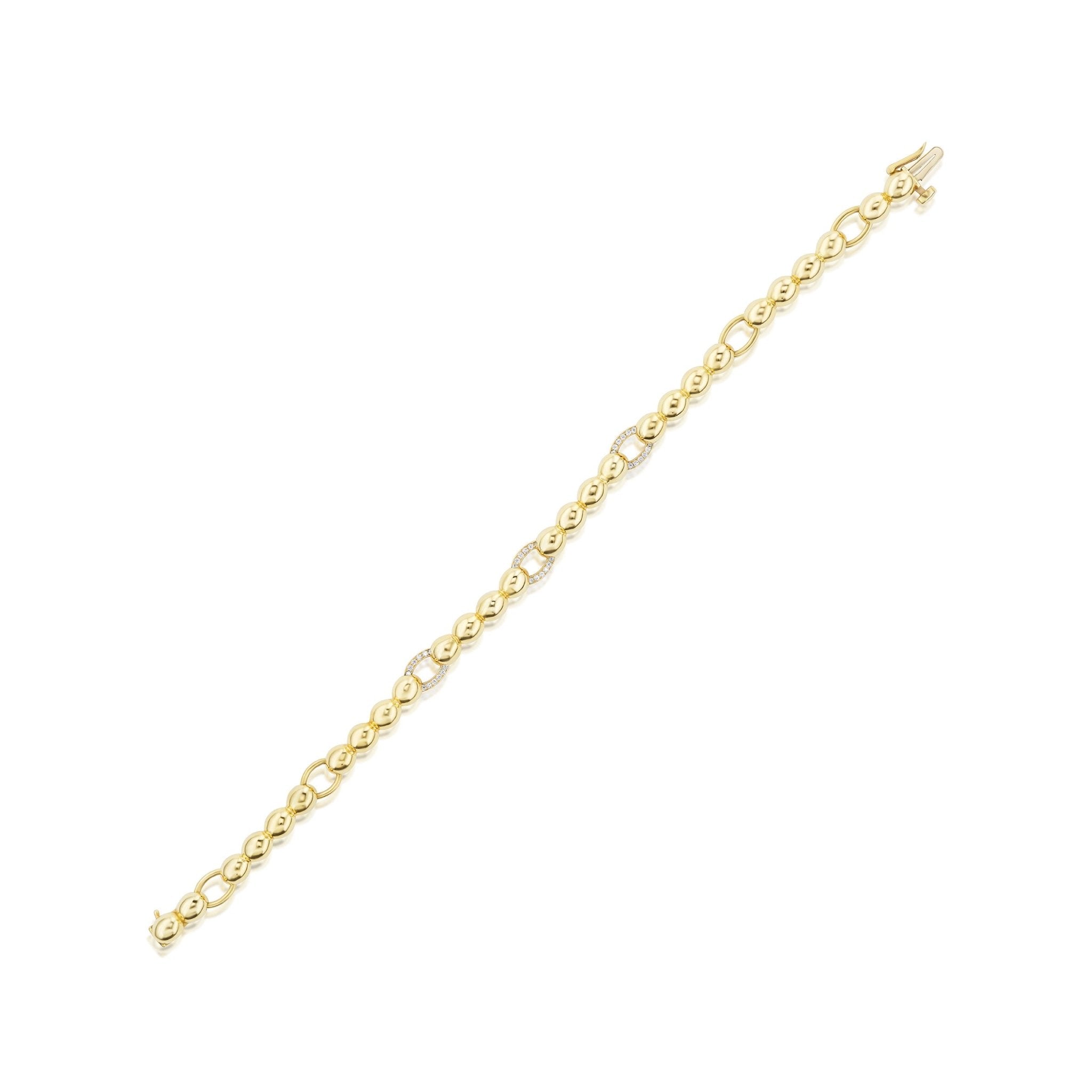 Signature Link Bracelet with Micro-Pavé DiamondsAnne Baker