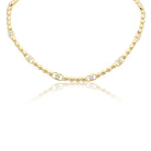 Signature Link Necklace with Diamonds in 18kAnne Baker