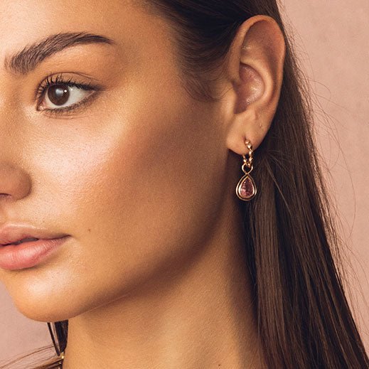 Splash Signature Hoops Petite with Spinel DropsAnne Baker