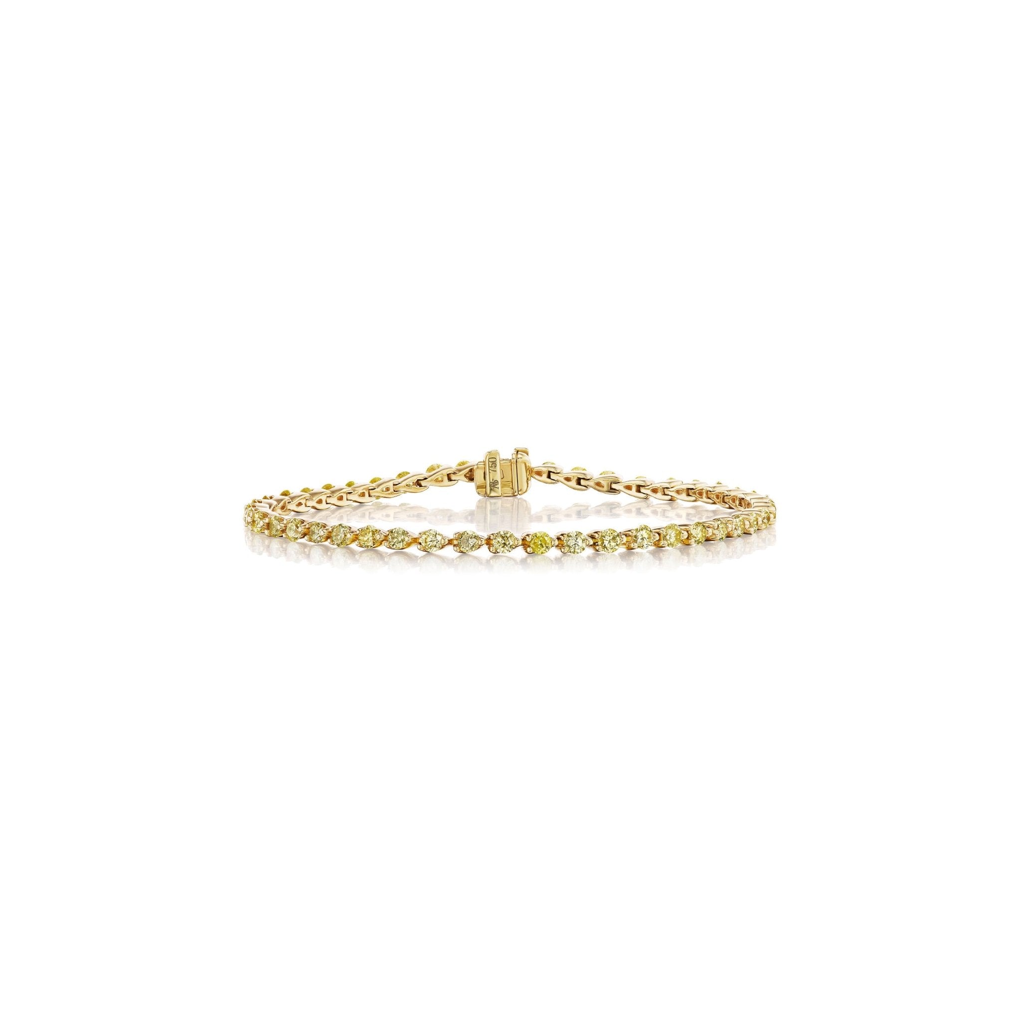 Tri-Set Tennis Bracelet I with Yellow DiamondsANNE BAKER
