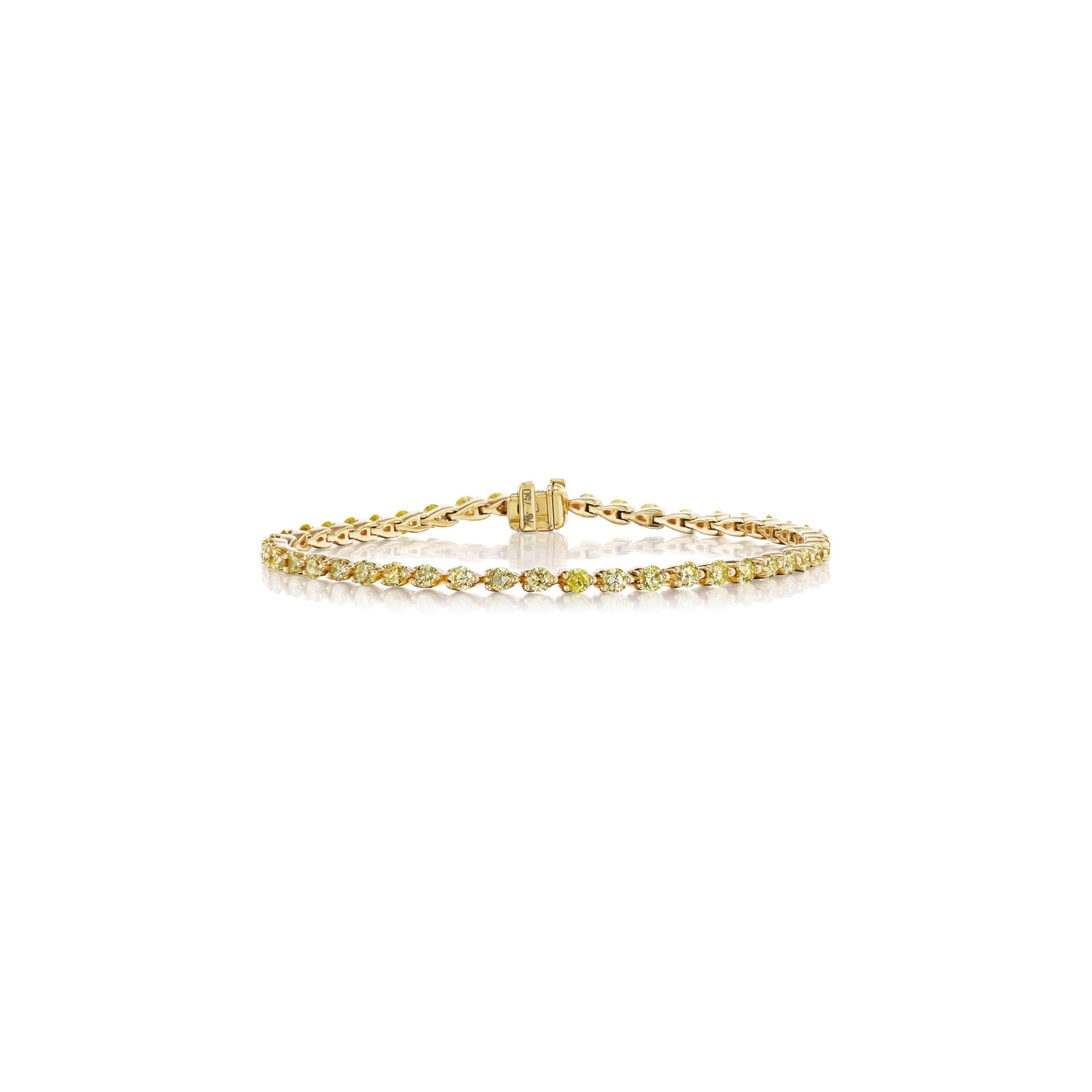 TRI-SET TENNIS BRACELET YELLOW DIAMONDS I - ANNE BAKERTRI-SET TENNIS BRACELET YELLOW DIAMONDS IANNE BAKER