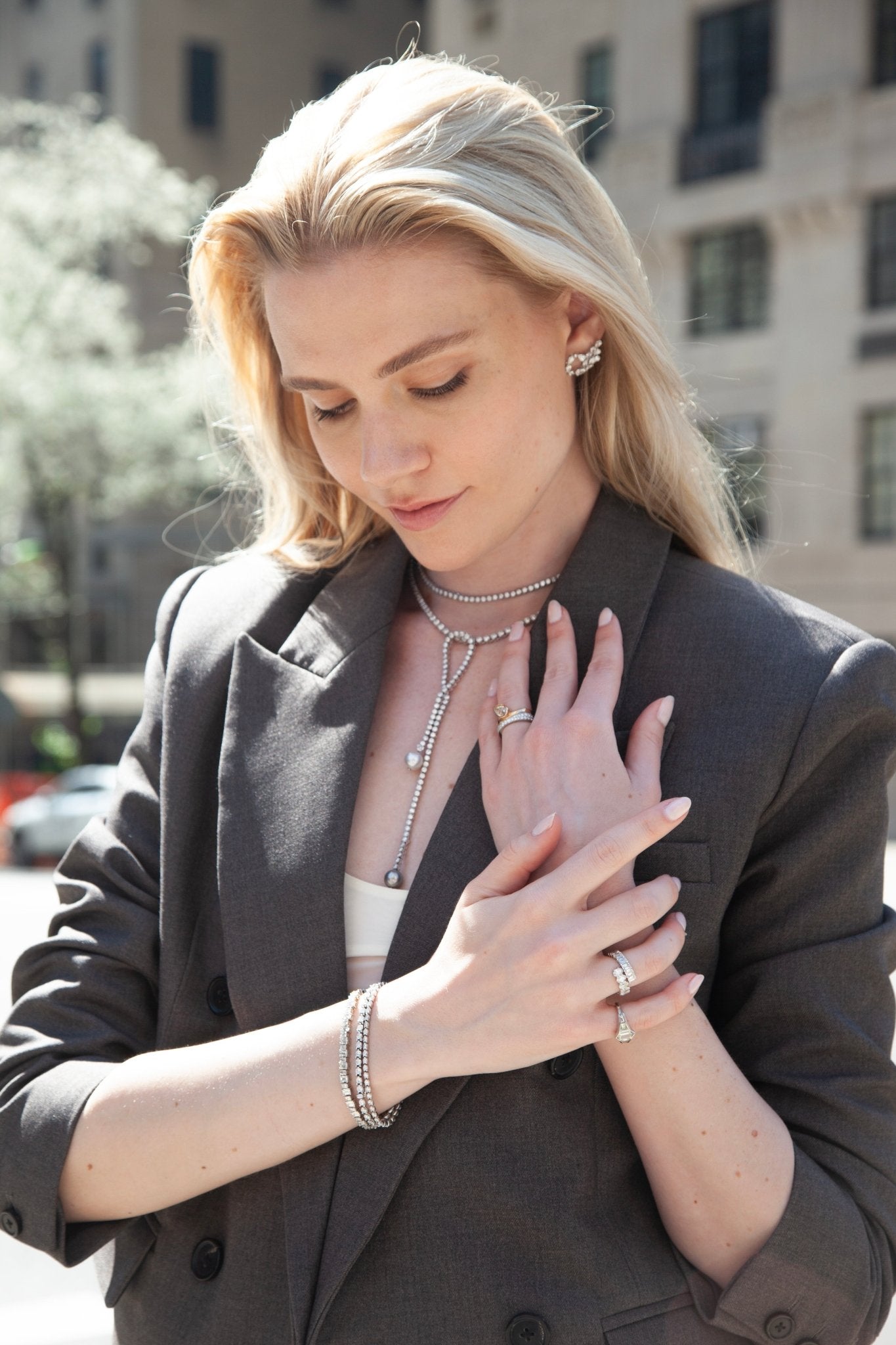 Dual Diamond LariatAnne Baker