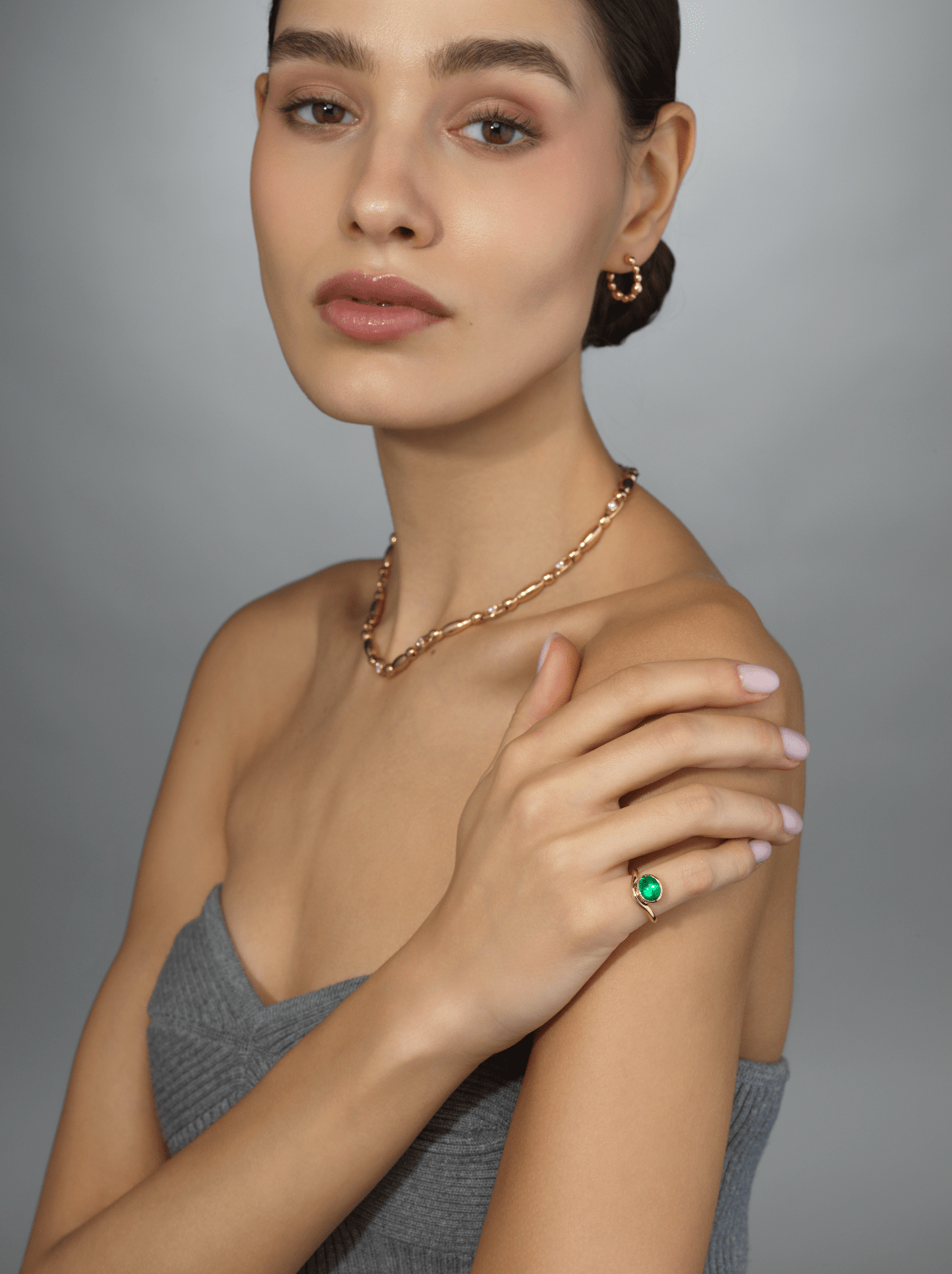 Emerald Eye Cabochon RingAnne Baker