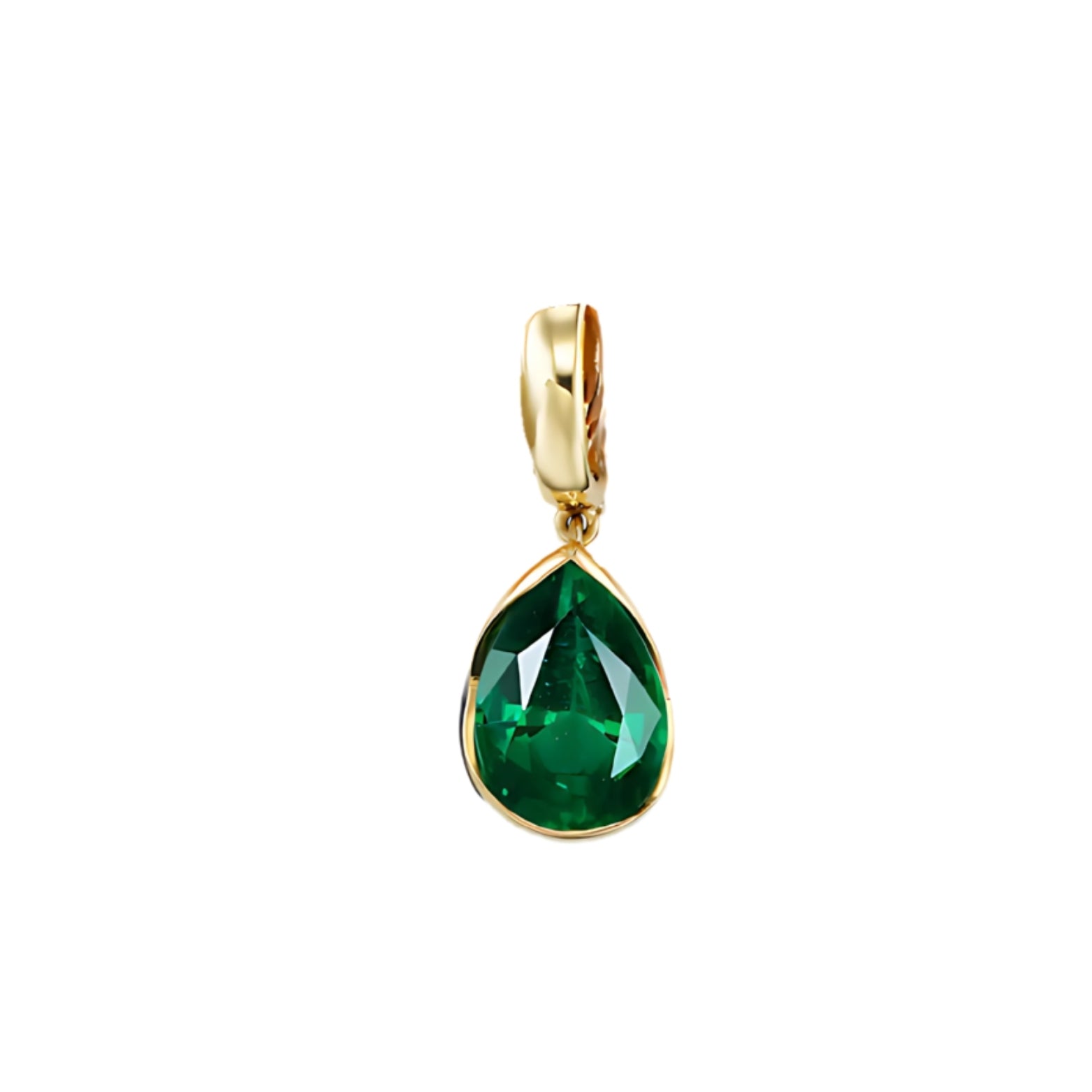 Emerald on 18K Gold Tubogas CollarAnne Baker