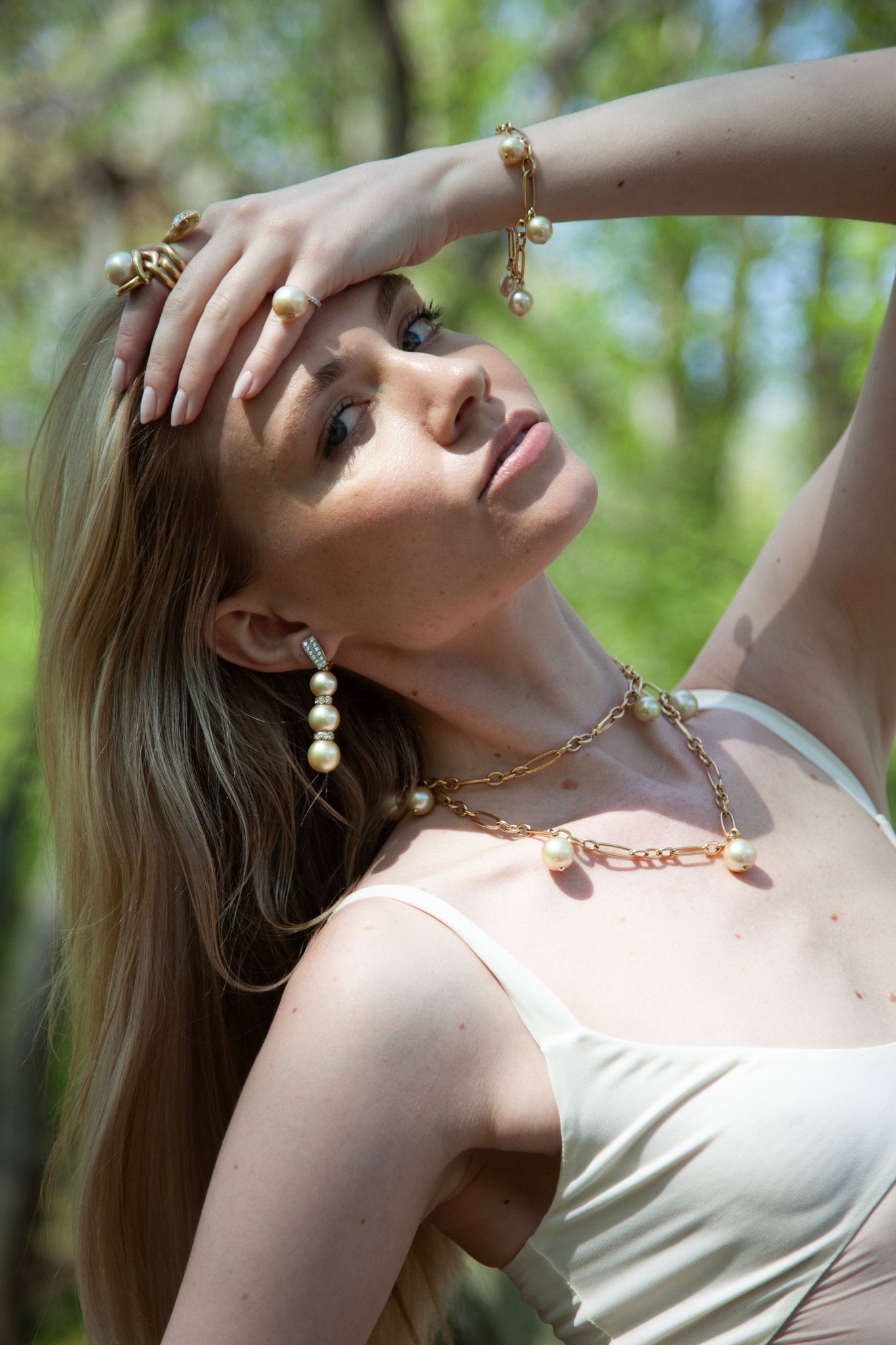 Eternity Floating Pearl RingAnne Baker