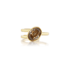 Oval Tilt Fancy Brown RingAnne Baker