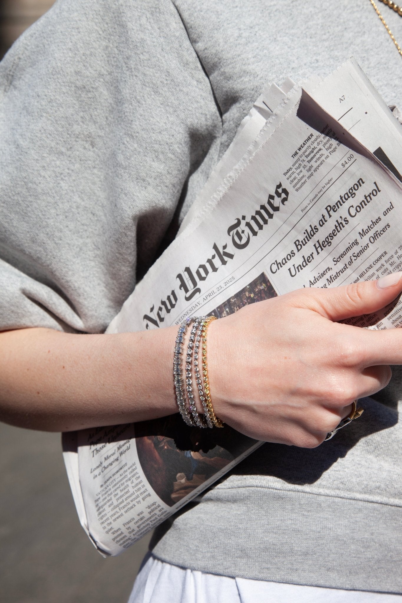 Tri - Set Tennis Bracelet I with Yellow DiamondsAnne Baker