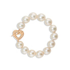 WILMA CULTURED PEARL BRACELET WITH 20K ROSE GOLD HEART TOGGLE - ANNE BAKER
